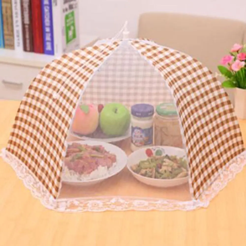 Lace Mesh Umbrella BBQ Fruit Covers Picnic Camp Protector Kitchen Helper Food Cover Anti Fly Mosquito