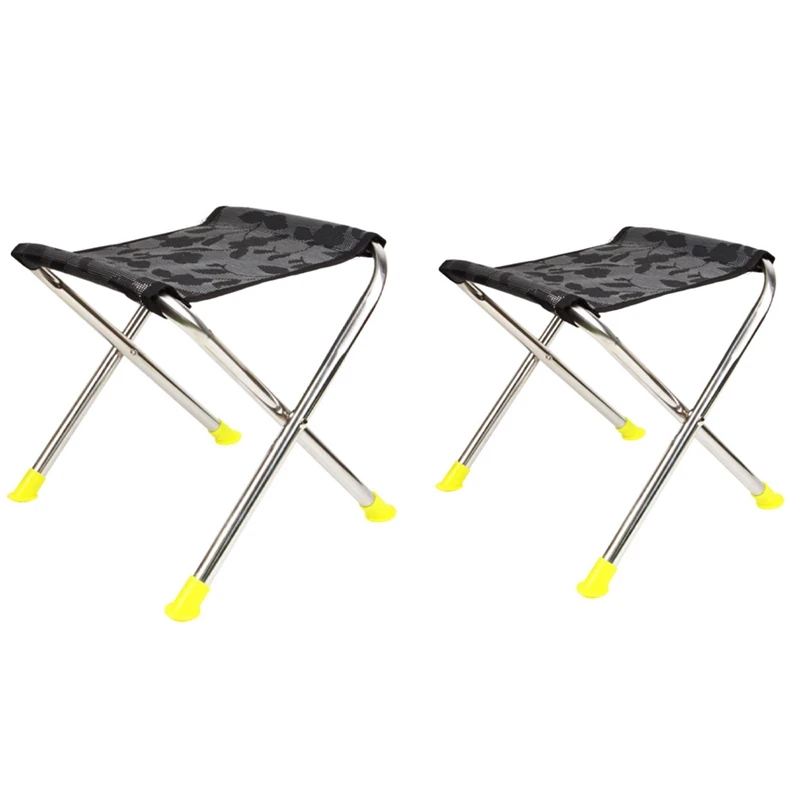 Stainless Steel Folding Chair Folding Stool Pony Zha Portable Outdoor Camping Fishing Chair Household Stool