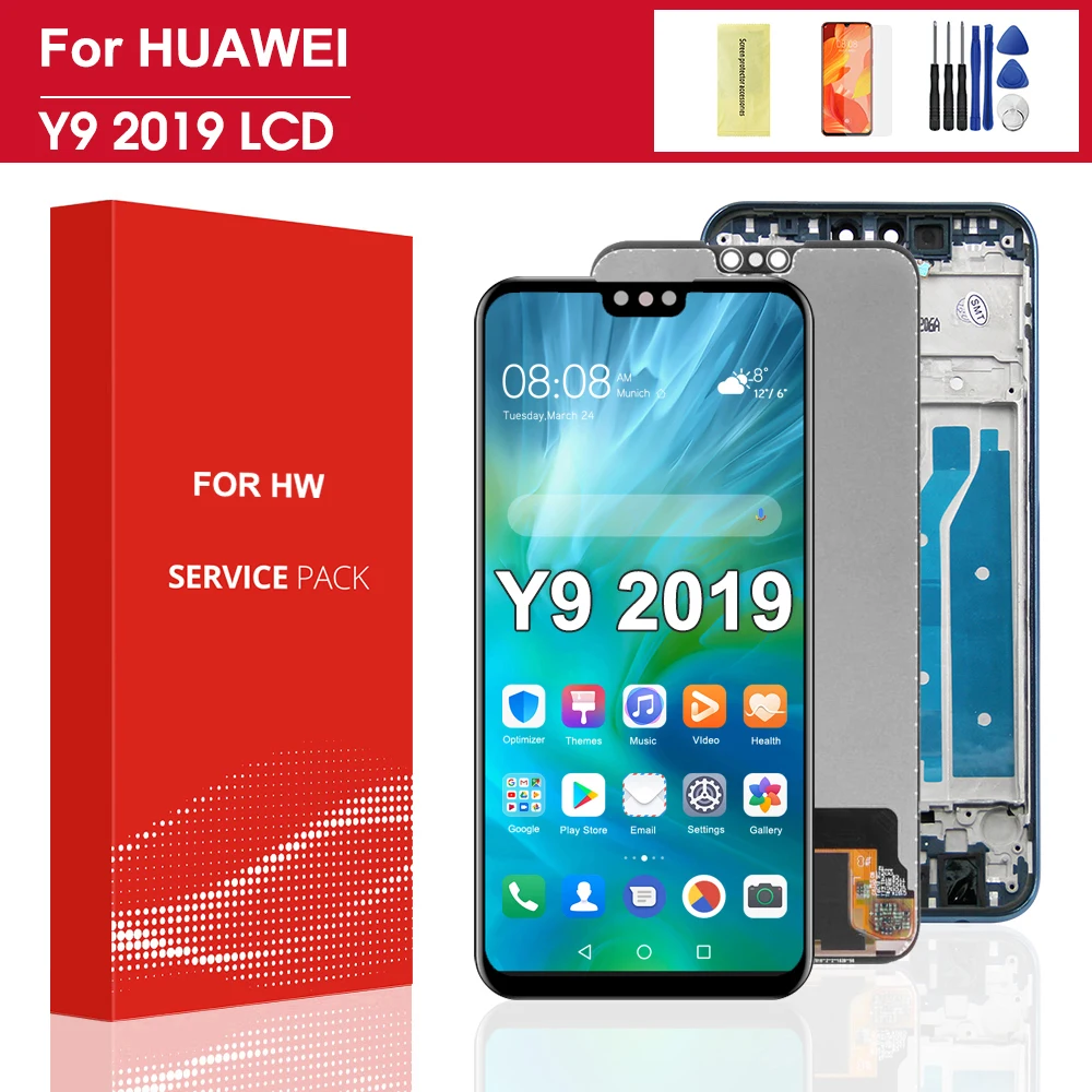 6.5 inch LCD with Frame Replacement for HUAWEI Y9 2019 / Enjoy 9 Plus Display Touch Screen Digitizer Assembly Repair Parts