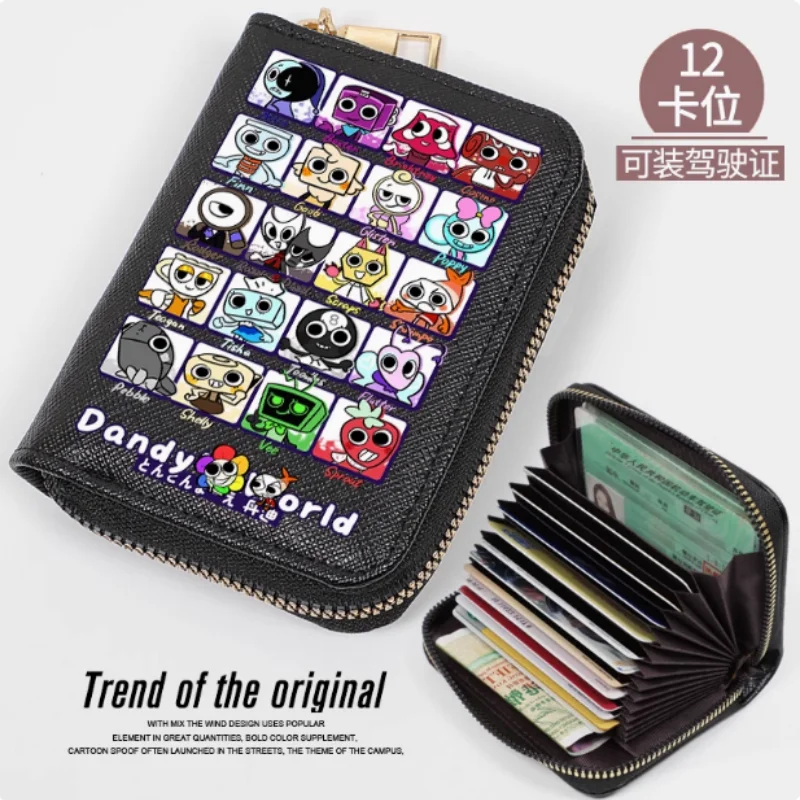 Anime Dandys World Zipper Fashion Wallet PU Purse Card Holder Money Bag Cosplay Gift 2363