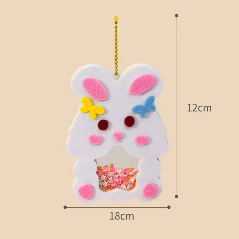 XM 4PCS Vlies Shaker Puzzle Spielzeug Cartoon Shake Anhänger Zufällige Handgemachte Handwerk Material Kits Kinder Einfach Zu Kleben Zubehör