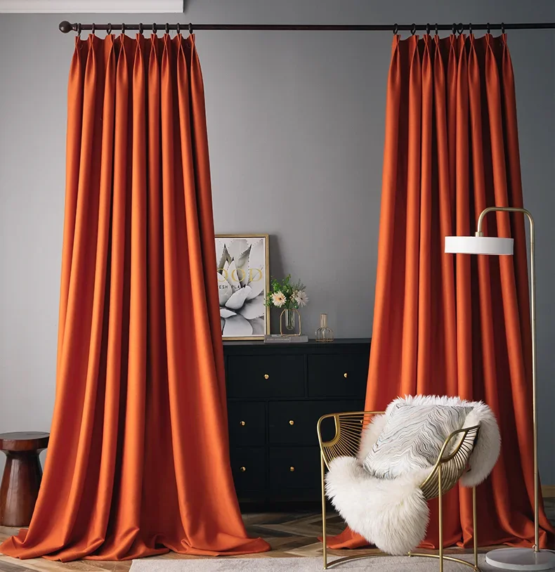 3M High Thickened and Lengthened Double-sided Hemp High Blackout Curtains Nordic Modern Living Room and Bedroom Custom Cloth New