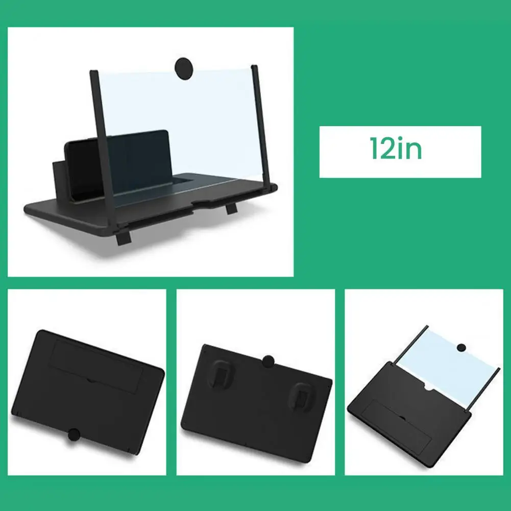 

Portable Phone Screen Amplifier Foldable 10/12-inch Screen Magnifier for Cell Phone with Adjustable Height for Watching