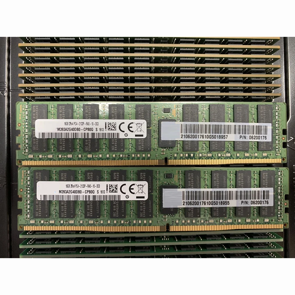 1 Stuks Ram 16G 2rx4 PC4-2133P Ddr4 Ecc Reg 06200176 16Gb Server Geheugen Snel Schip Hoge Kwaliteit Werk Prima