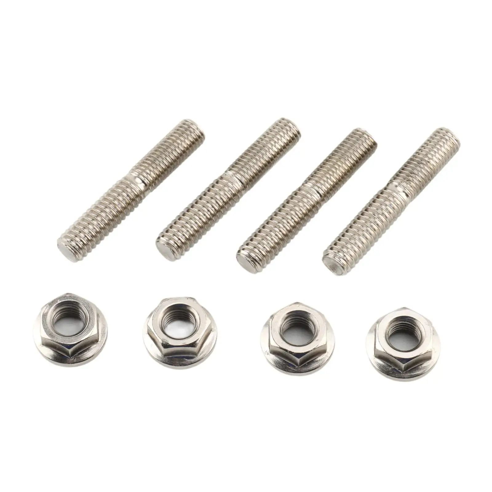 4 Pieces Motorcycle Exhaust Screws Nuts Spare Parts Replace for Touring