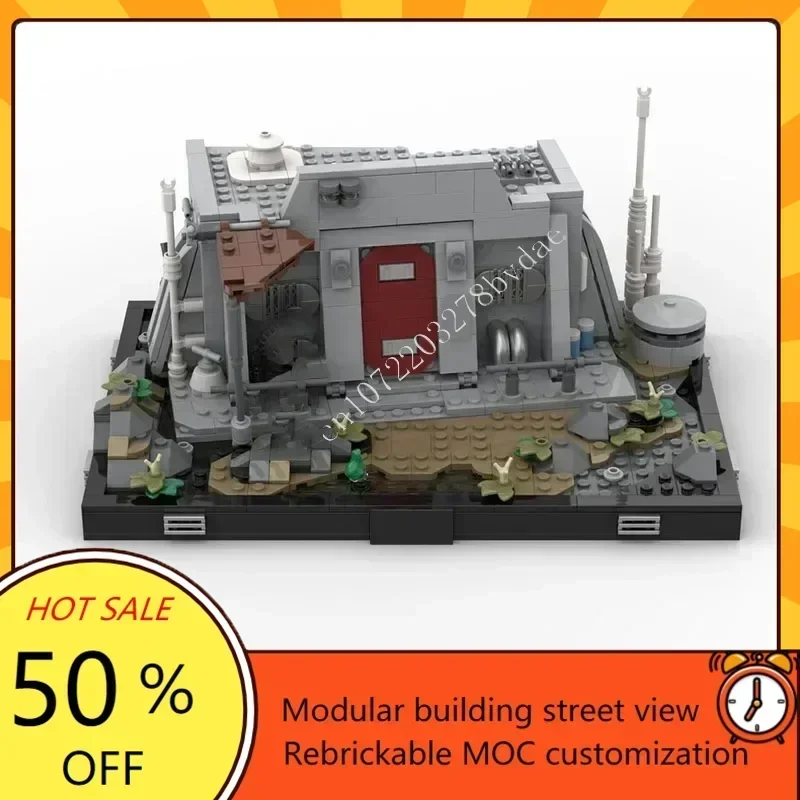 

833PCS Navarro Homestead Diorama Space War Military MOC SpaceShip Battle Custom Puzzle DIY Educational Assembly Model Toy Gift