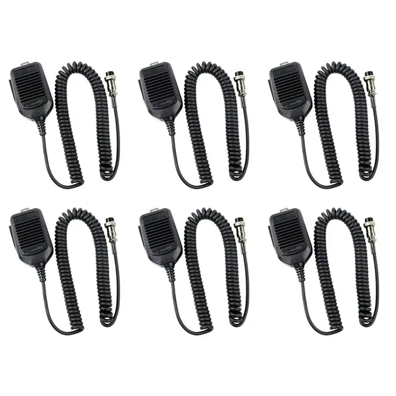 6x-hm-36-hand-speaker-mic-microphone-for-icom-radio-ic-718-ic-78-ic-765-ic-761-ic-7200-ic-7600
