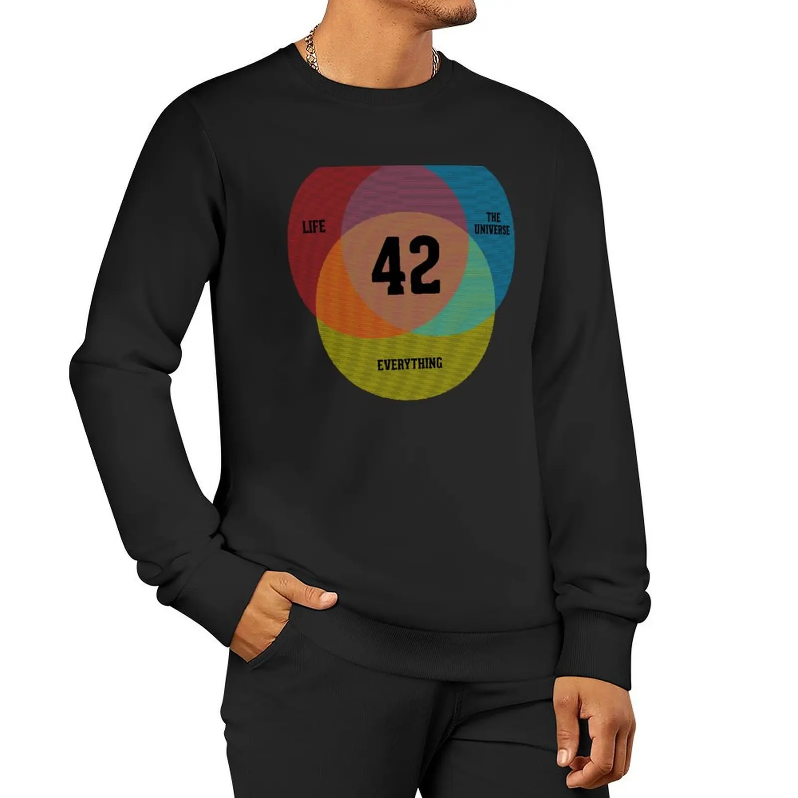 

Venn Diagram: Life, the Universe & Everything Sweatshirt male clothes mens clothing streetwear men oversize sweatshirt