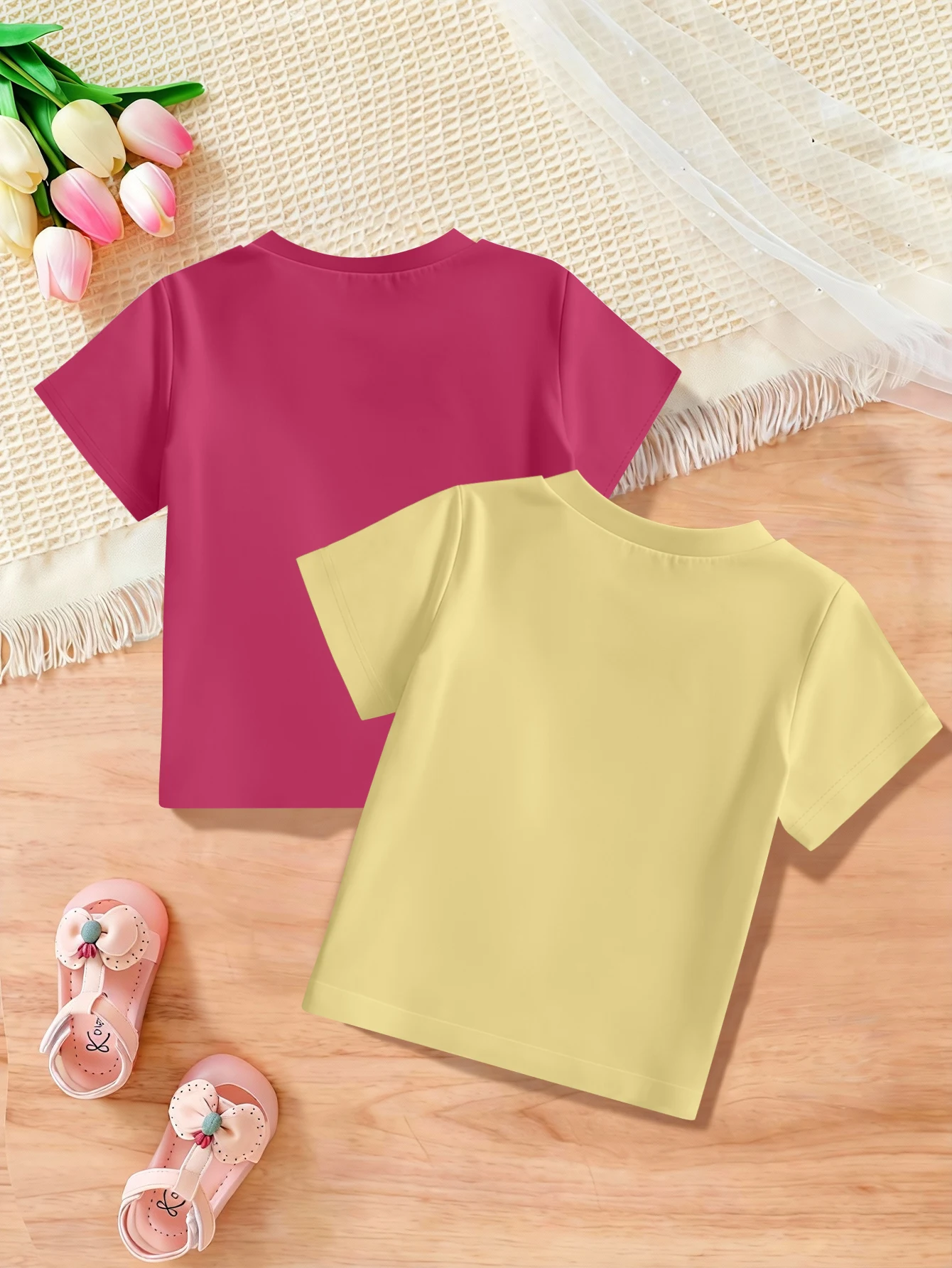 2-teilig, Capybara-Musterdruck, süßes lässiges T-Shirt für Mädchen