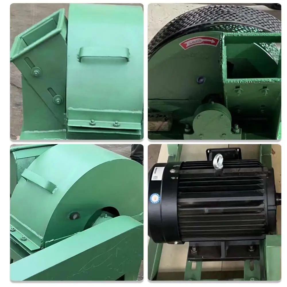 Multifunctionele houtversnipperaar Log Tak Poeder Slijpen Verpletterende Machine / Goedkope houtbrekermolen