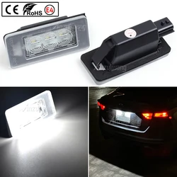 For Nissan Serena C27 Altima Suzuki Landy Dacia Duster 265108990E 2Pcs Canbus LED License Number Plate Light Lamp
