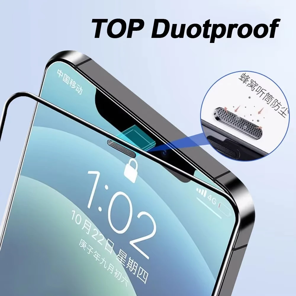 2/5Pcs Dust‑Free Easy Install HD Screen Protector, Case Friendly For iPhone 18 Pro Max 18 Pro 18  Full Thick Glue Tempered Glass view 6