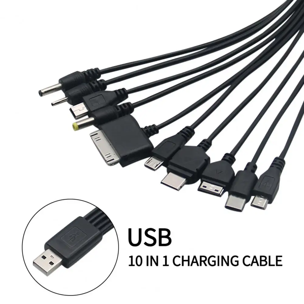 Good  Charging Cable Not Support Data Transfer 10 in 1 Versatile USB Charging Cable Wide Application PVC Data Cord for Home