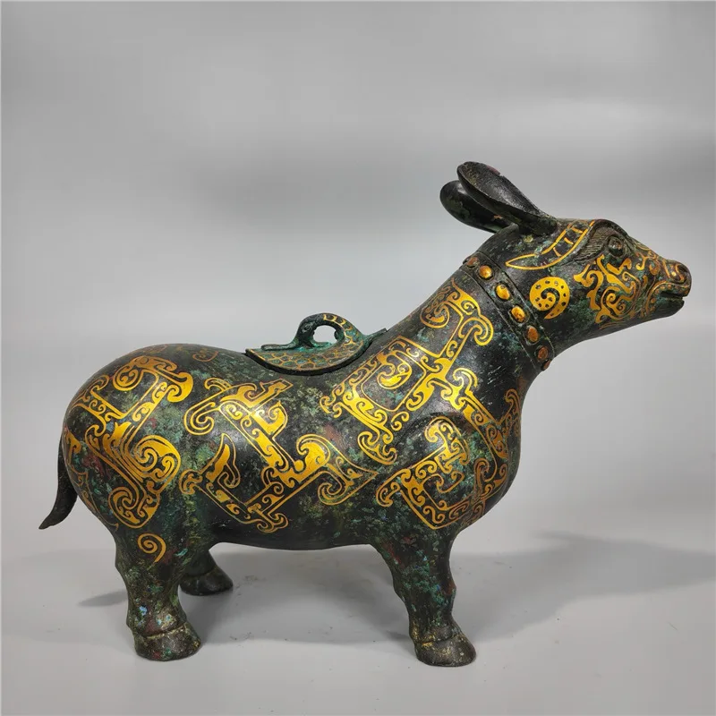 Bronze Ware, Ancient Wine Container Wine Cabinet, Table Decoration Gift
