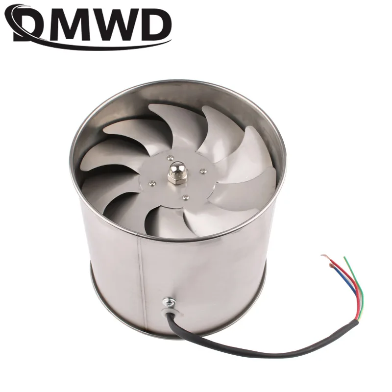 45W 6 pollici in acciaio inox ventilatore di scarico Booster 6 ''toilette cucina appeso a parete finestra condotto ventilatore ventilatore estrattore ventilatore