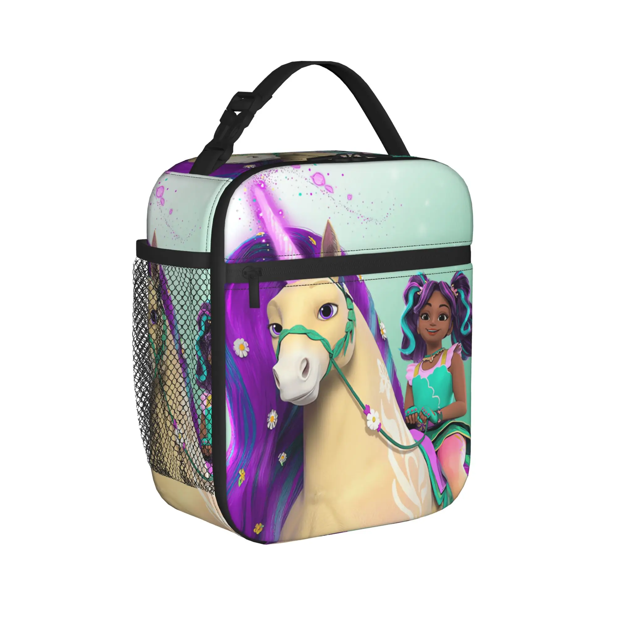 Unicorn Academy Lunch Bag  Casual Lunch Box For Child Travel Portable Zipper Cooler Bag Oxford Designer Thermal Lunch Bags