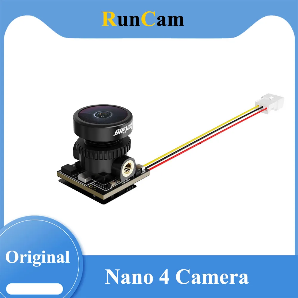 RunCam Nano 4 800TVL 1/3'' CMOS FPV Camera Low Light Night Vision NTSC/PAL For FPV Drone Acccessories - image 1 of 6