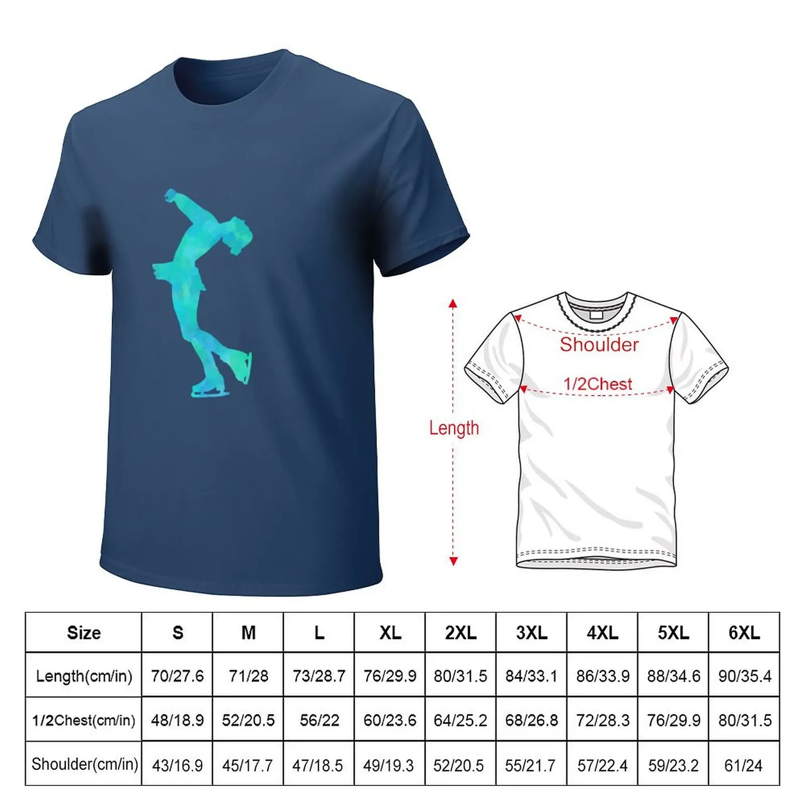 Figure skating (layback spin) T-Shirt sweat quick-drying boys animal print graphics sweat shirts, men