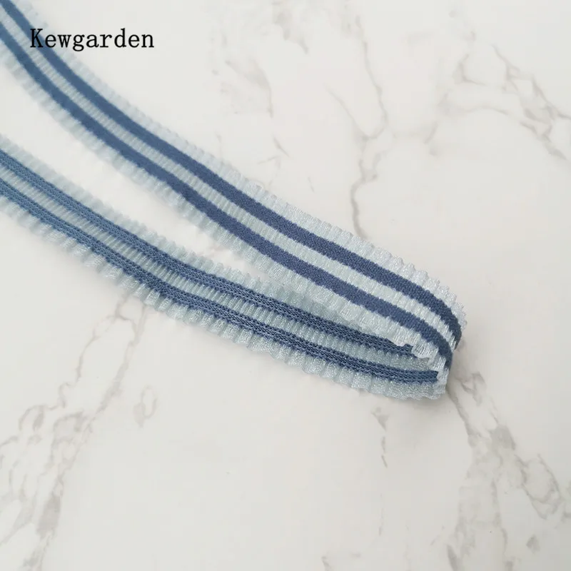 Kewgarden nastri di pizzo elasticizzato da 15mm accessori per capelli Bowknot fai da te nastro fatto a mano artigianato materiali da imballaggio