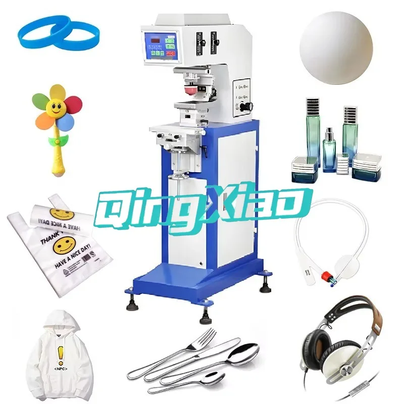 

precision headphones keyboard pcb board electronics industry Automatic Pneumatic Oil Cup Model Monochrome Pad Printing Machine