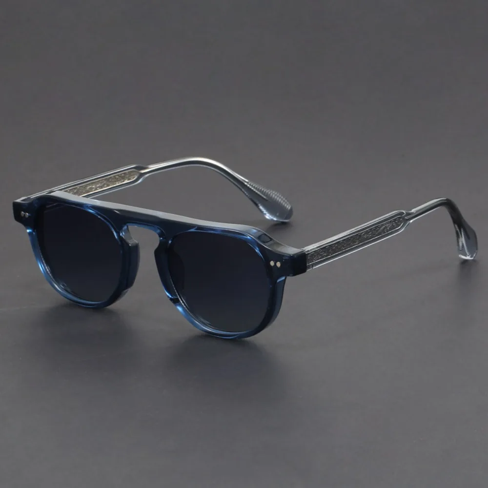 Marka oryginalne okulary w stylu vintage dla mężczyzn modne okulary z octanu z osłoną черепахи wysokiej jakości odcienie okulary dla kobiet — zdjęcie 4