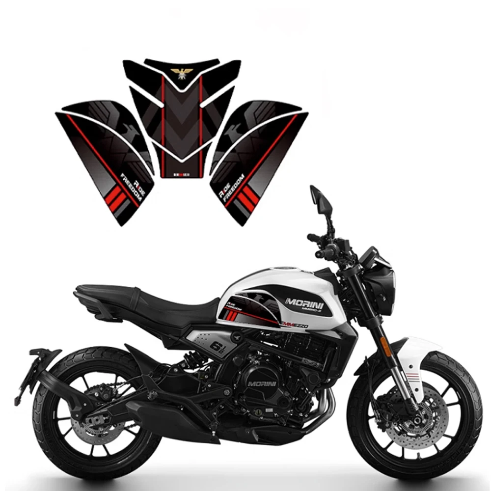 Moto Morini Seiemmezzo SCR STR Accessories Fuel Tank Sticker Non Slip Stickers Anti Wear Fish Bone Stickers Side Sticker