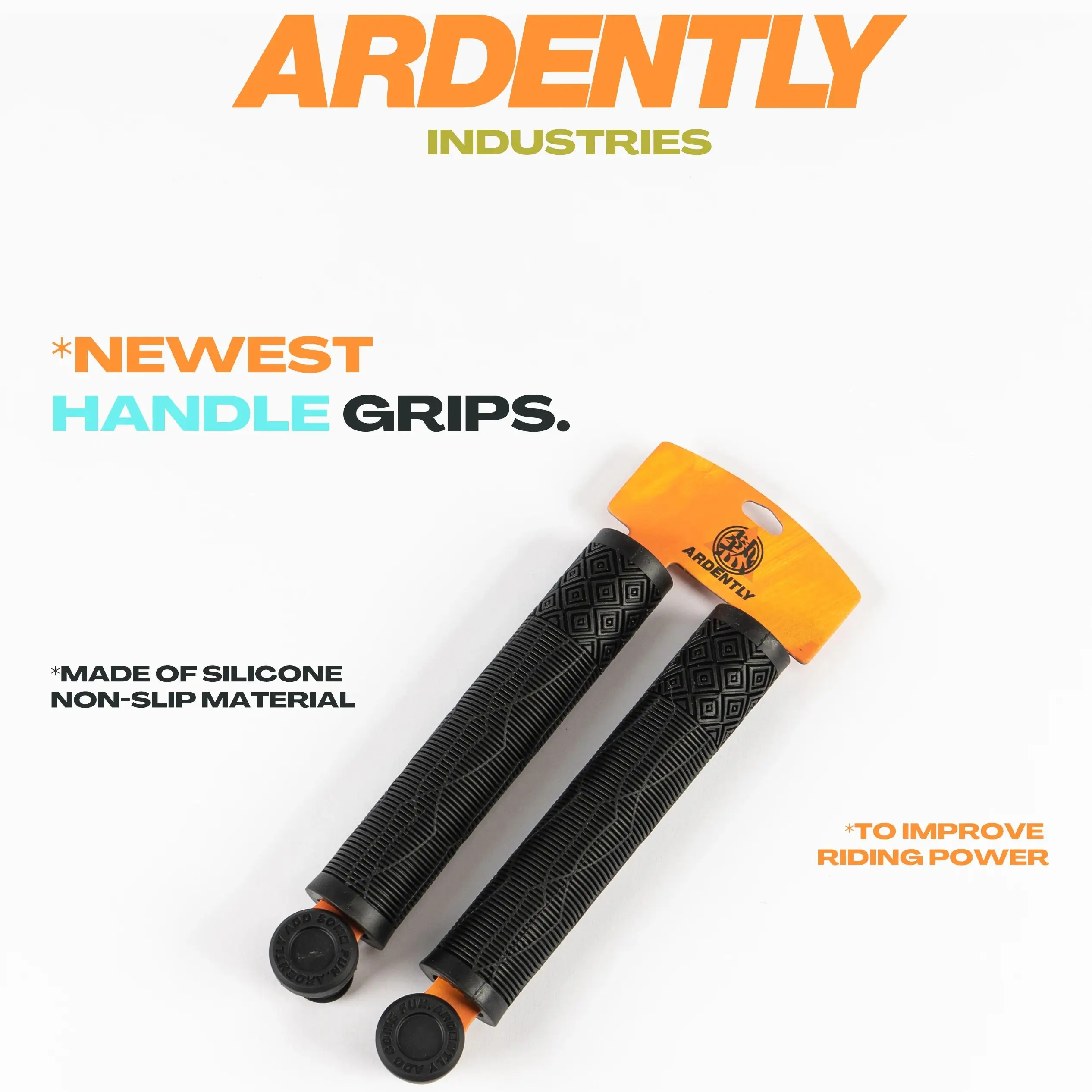 ARDENTLY 1Pair Bicycle Handlebar Grips High Quality Anti-Slip BMX FixedGear Bike Grip Handle Bar Shock-Proof Rubber Cycling Part