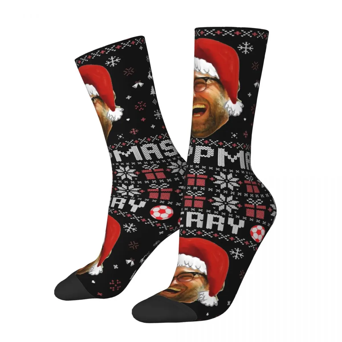 

New Men's Socks Casual Merry Kloppmas Jurgen Klopp Sock Polyester Sport Women's Socks Spring Summer Autumn Winter