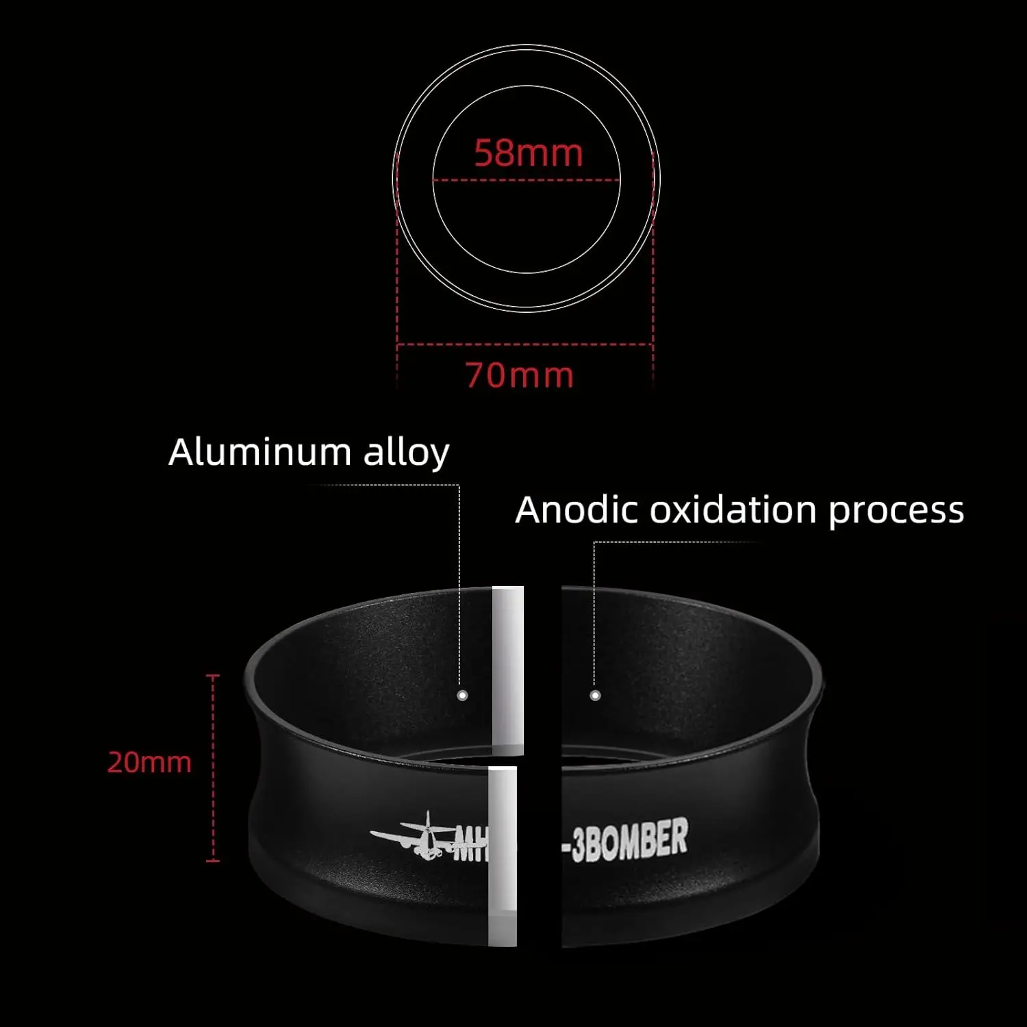 에스프레소 도징 깔때기, 마그네틱 커피 도징 링, 바리스타 도구, 포타필터 깔때기, 51mm, 54mm, 58mm