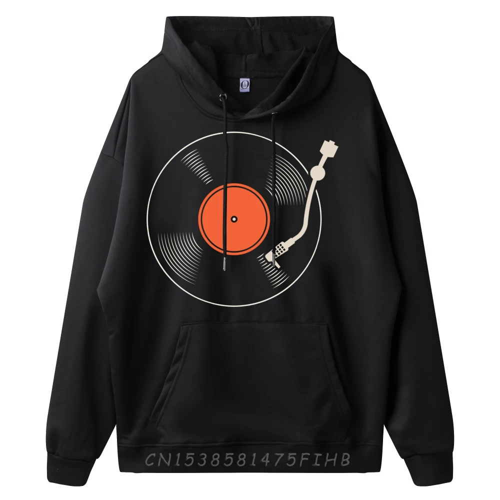 Vinyl Music Lover DJ Vinyl Record Graphic Sweatshirts Male New In Tops And Oversize Long Sleeve