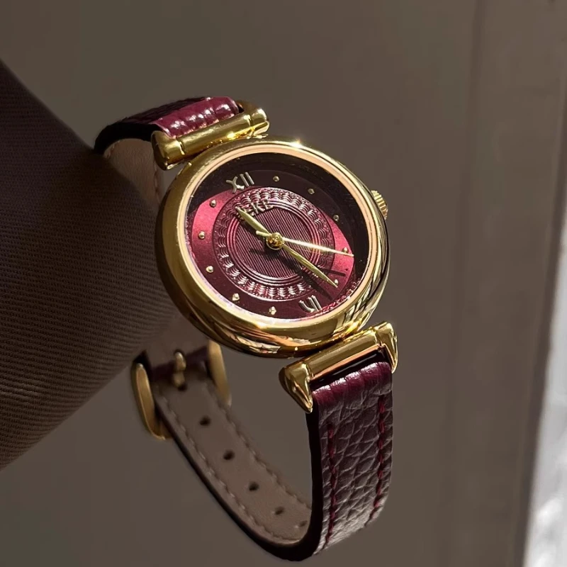 2025 waterproof quartz watch birthday gift light luxury niche classic trend women's watch elegant and simple student