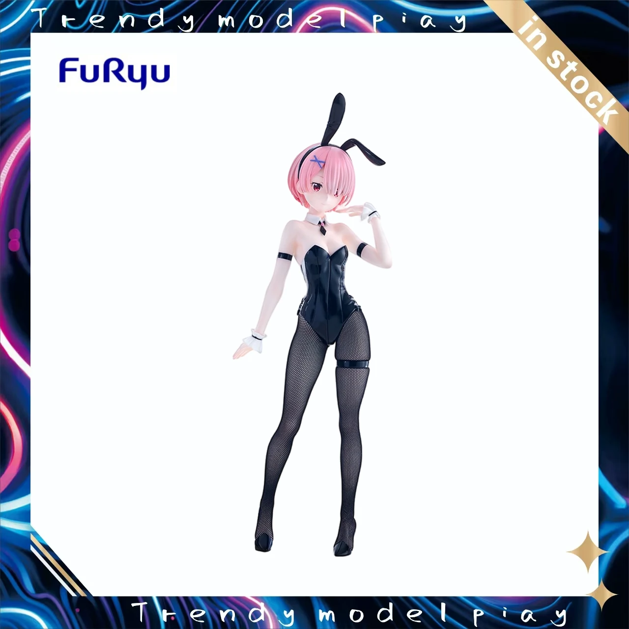 

In Stock Original FURYU BiCute Bunnies Re: Life in A Different World From Zero Ram·bicolor Figures Models Toys