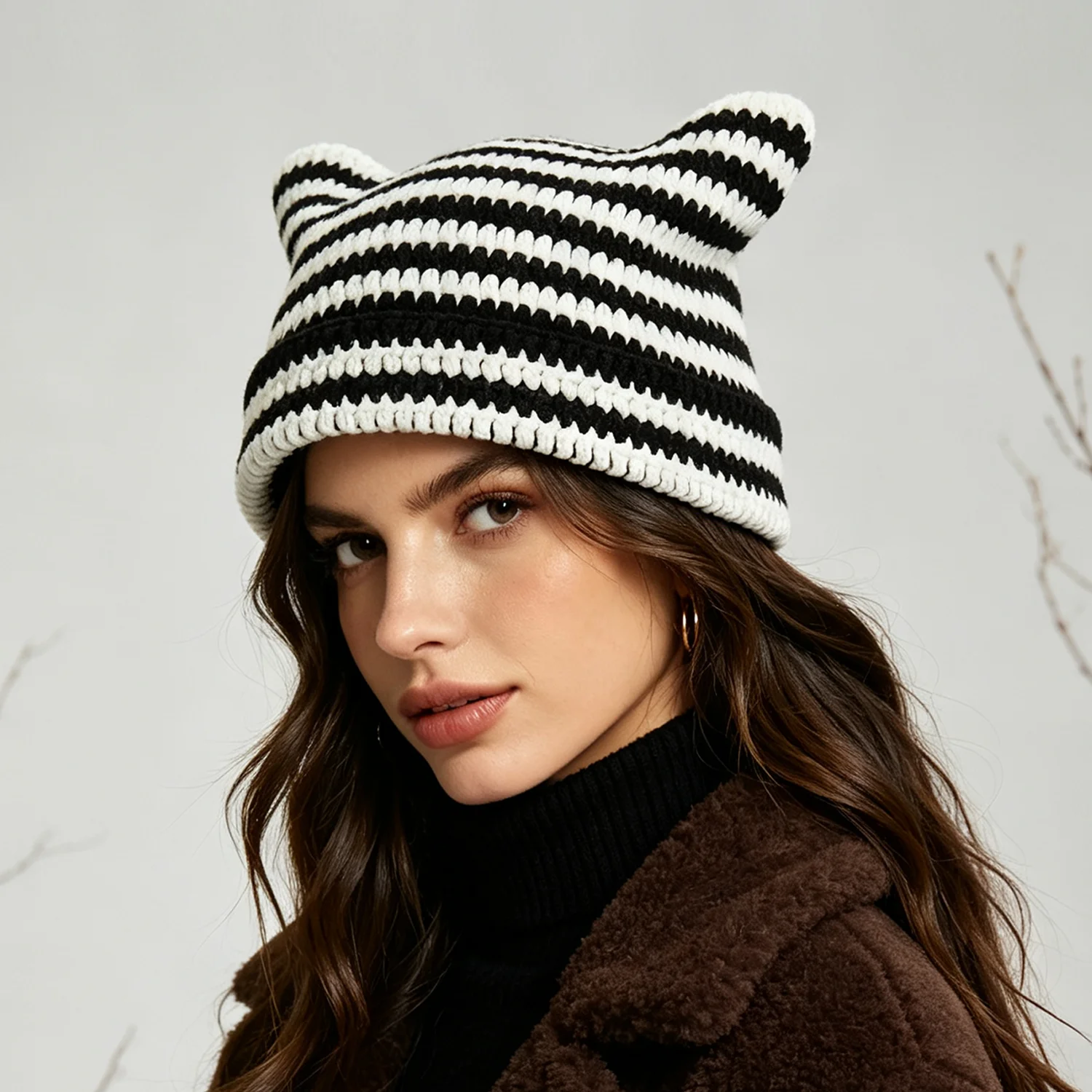 Bonnet en crochet fait main po - Beanie Cuffed Knit avis et prix