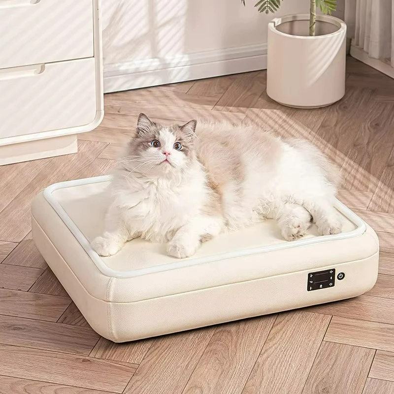 

Super Luxurious Dual-Use Smart Pet Air Conditioning Bed Heating & Cooling with Bluetooth Speaker for Cats Dogs