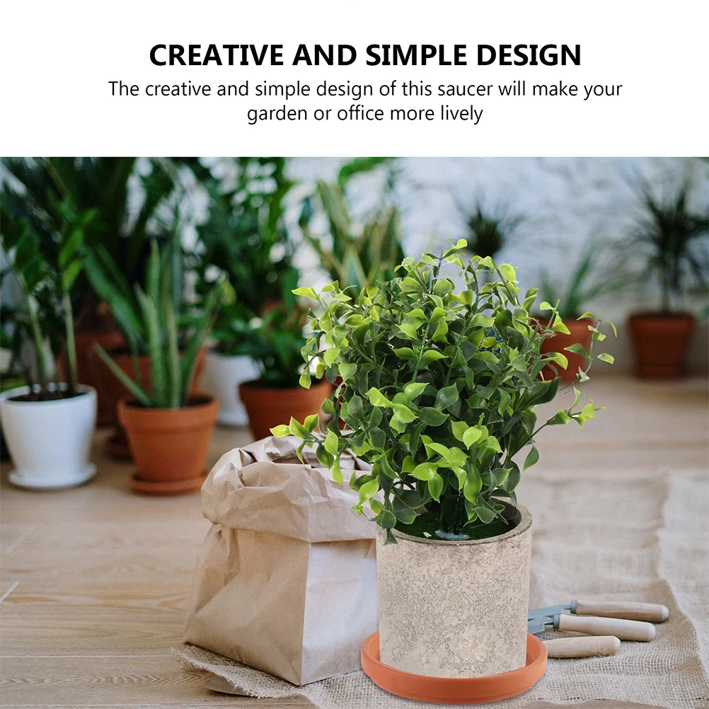 

5Pcs Plant Pots Tray Round Flower Pot Saucer Protects Furniture from Water Soil Spills Ideal for Indoor Outdoor Use Garden Tool