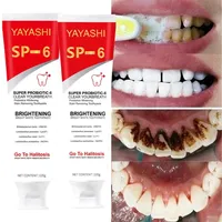 Probiotic Toothpaste SP-6 Whitening Tooth Remove Plaque Stains Teeth Whitener Oral Hygiene Improves Yellow Teeth 120g New