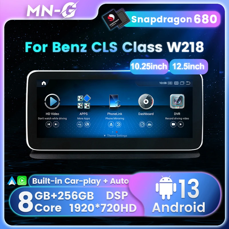 Android 13 Android All-in-One For Mercedes Benz CLS benz W218 2012-2018 Car Radio Multimedia Player GPS BT Carplay Android Auto