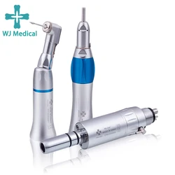 Dental Slow Low Speed External Handpiece B2 M4 Air Motor For Straight Hand Piece Push Button Contra Angle Sets Dentist Tips Kits