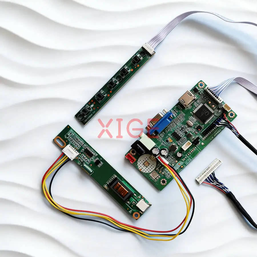 

Display Drive Controller Board Fit LTN154AT10 LTN154AT07 LTN154AT09 LTN154AT01 VGA+HDMI 1280*800 30 Pin LVDS 1280x800 1-CCFL Kit