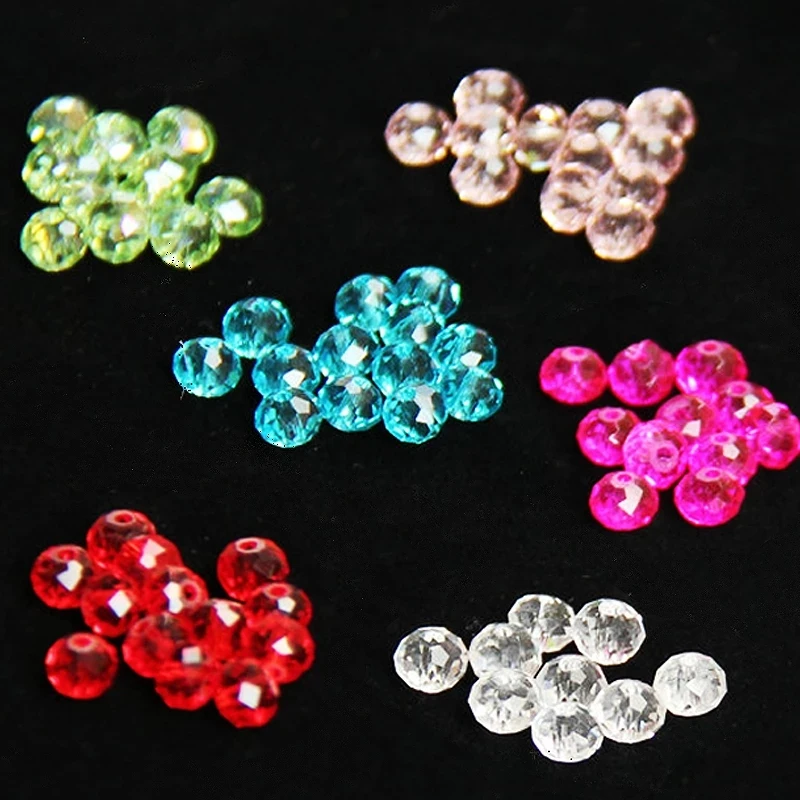 100/150PCS 4/6mm Luxury Beads Austria Crystal Glass Beads for Jewelry Faceted Loose Beads Jewellery Making DIY Necklace Bracelet