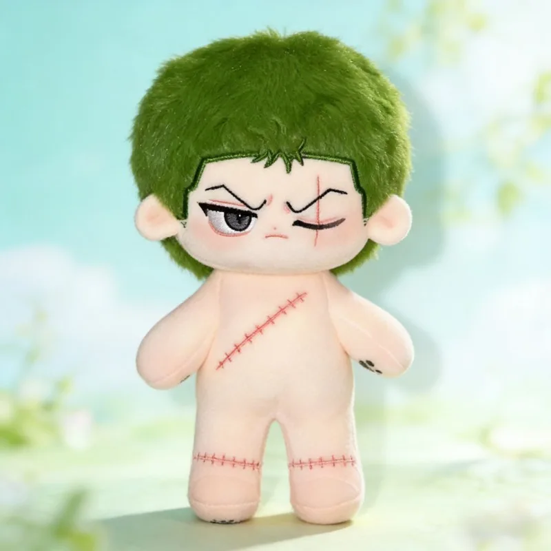 

Cute Q Version Toy Dress-Up Cotton Plush Doll, One Piece Zoro 20cm Birthday Gift for Friends (No Clothes Included)