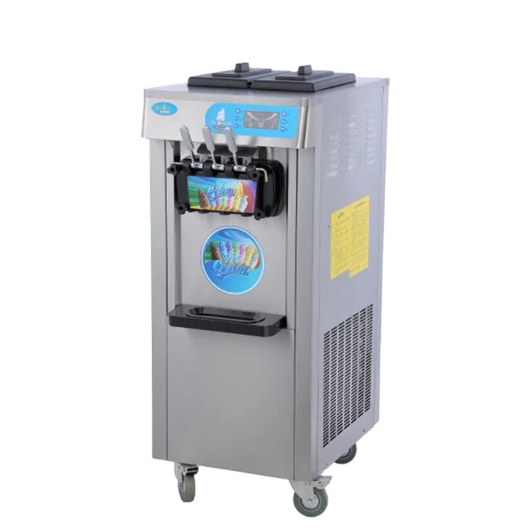 Linkrich Professional Automatic New Ice Cream Maker Electric 3 Nozzle Soft Ice Cream Machine Restaurant Use