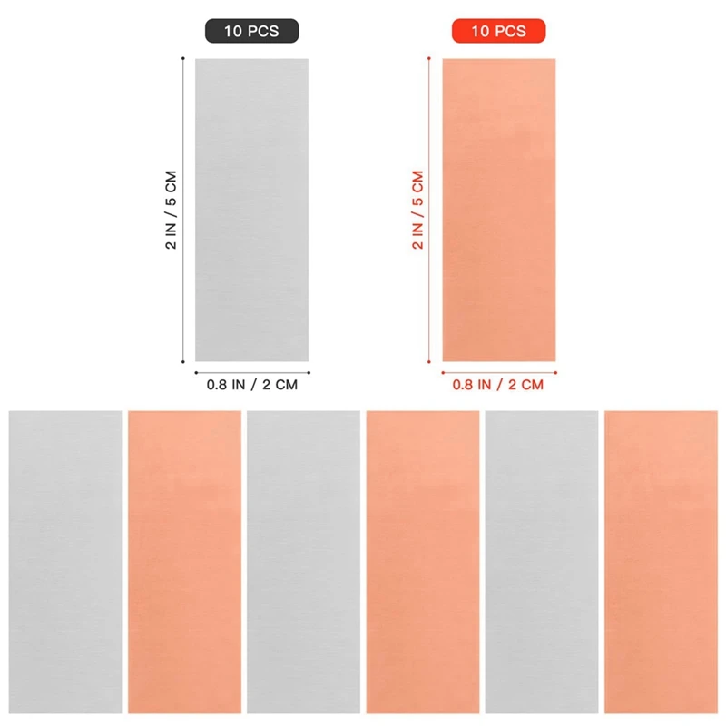 MAKE-20Pcs แผ่นขั้วบวกสังกะสีบริสุทธิ์,แผ่นขั้วบวกทองแดงความบริสุทธิ์สูง,แผ่นทองแดงสังกะสีอิเล็กโทรดสําหรับพลังผลไม้