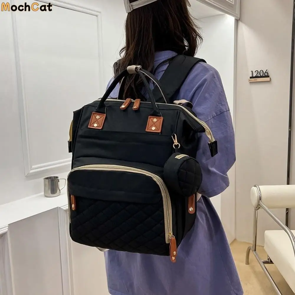 

Oxford cloth Mommy Bag Dry-wet Separation Large Capacity Nappy Backpack Multi-Functional Lightweight Mom's Outting Bag Female