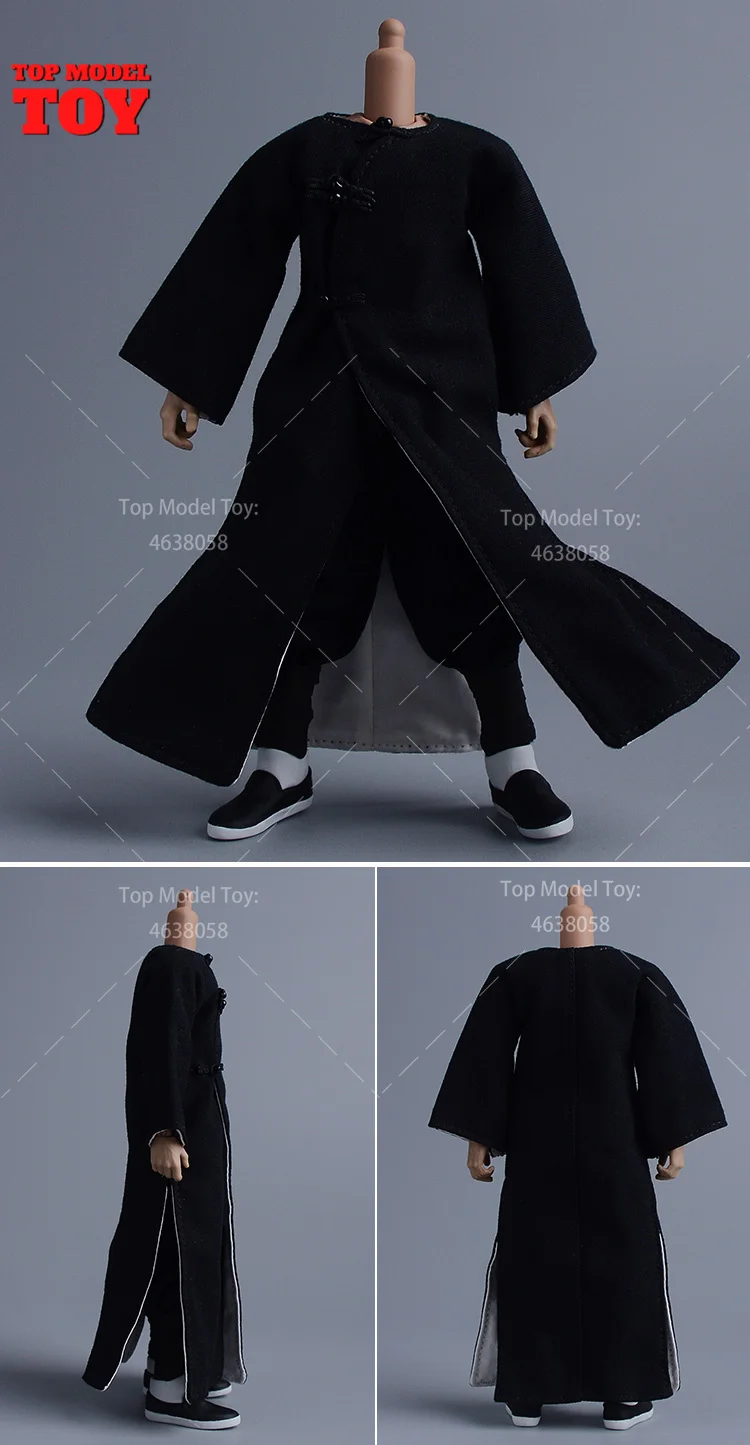 1/12スケール ヴィンテージカンフーシューズ Tシャツ パンツ スーツ 服 モデル 6インチ ロマンキー 男性兵士 アクションフィギュア ボディドール おもちゃ