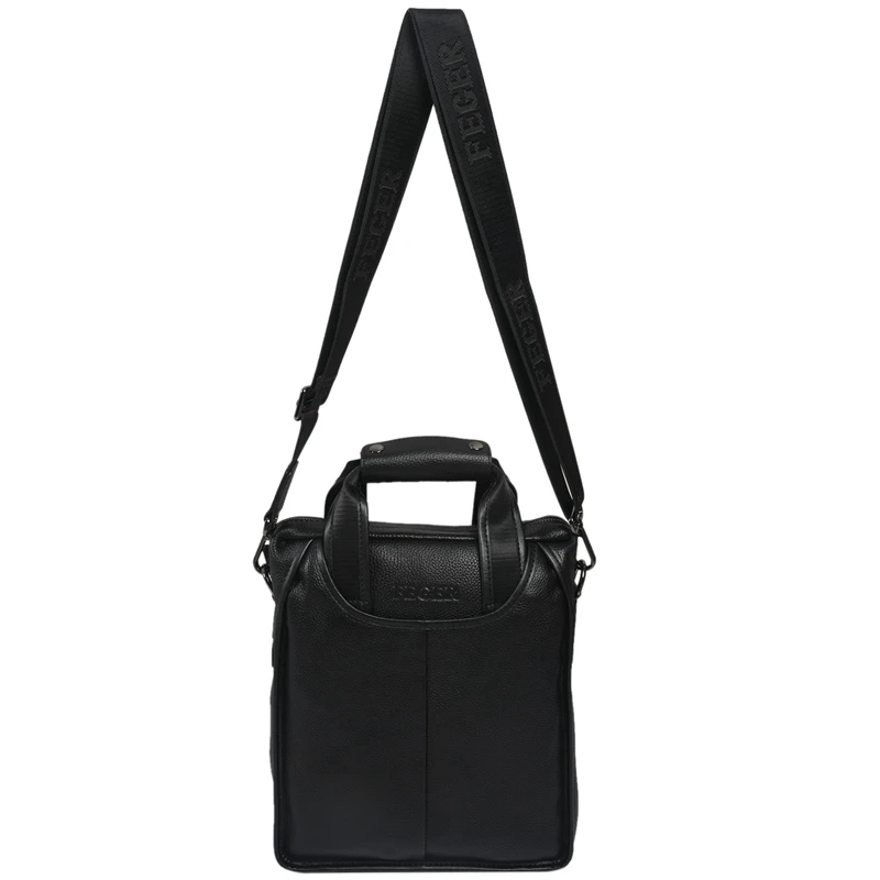 

FEGER Men Shoulder Bag Business Handbag Men's Genuine Leather Shoulder Bag Brand Male Crossbody Fashion Messenger Bags