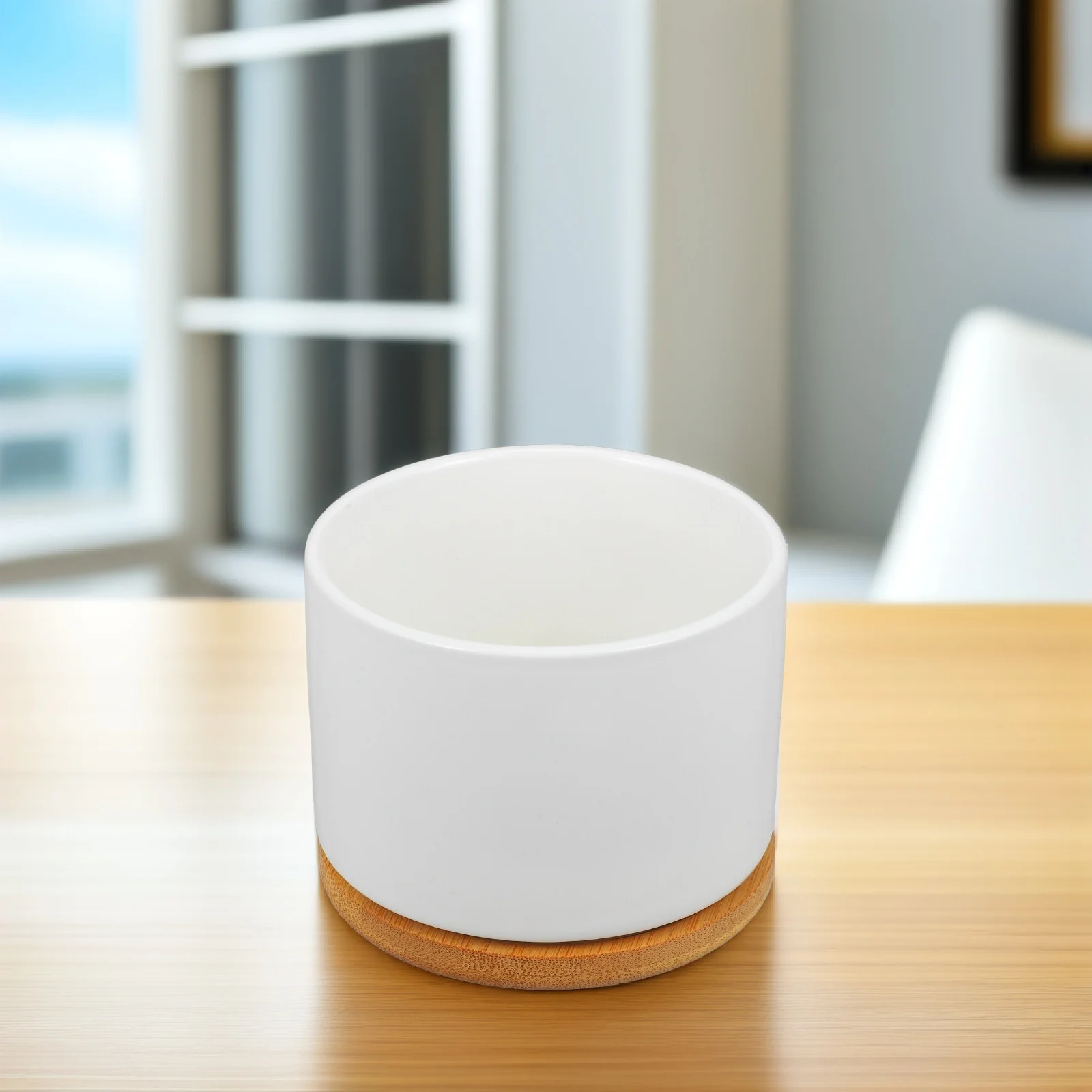 

Ceramic Round Flower Pot For Succulents Cactus Small Planter Holder Home Garden Decor Desktop Bonsai Use