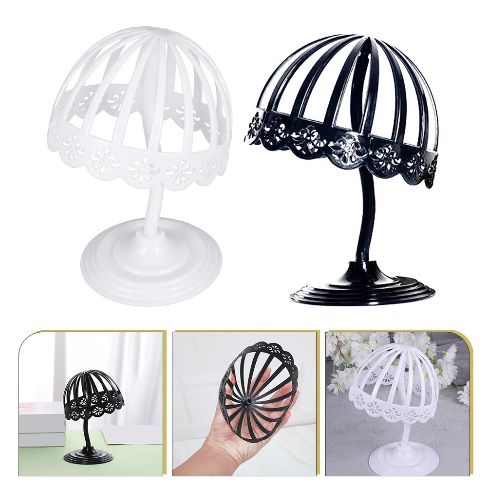 2pcs Holder Premium Plastic Hollow-Out Dome Hat Display Stand For Mall Store Hat Storage Rack Display Holder