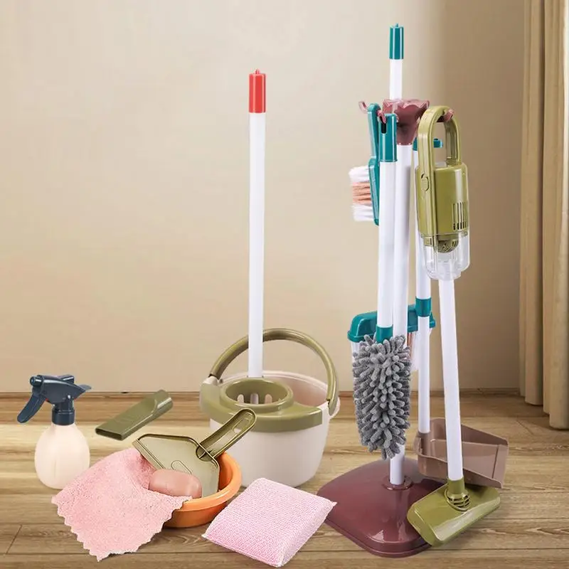 Reinigung Spielzeug für Kleinkinder Housekeeping so tun, als ob Spielset Reinigung Spielzeug Geschenk für Kleinkinder gehören Besen Mop Staub tuch Kehr schaufel