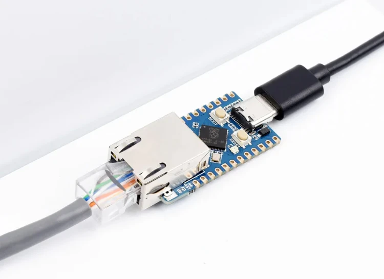RP2040-ETH Waveshare Mini Development Board RP2040 Ethernet Port Module Based on Official RP2040 Dual Core Processor